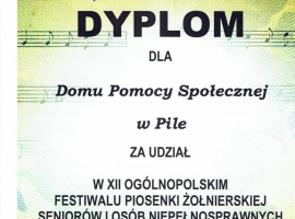 Dyplom za udział